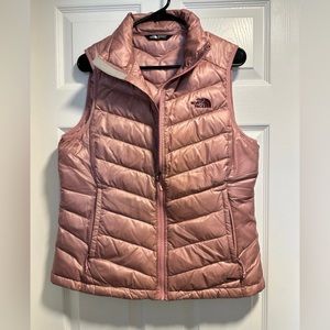 NWOT North Face Pink Puffer Vest Size Large
